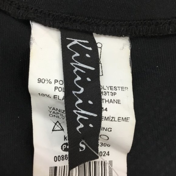 NWT KIKIRIKI Embellished Asymmetrical Mini Dress In Black Small - Picture 4 of 8